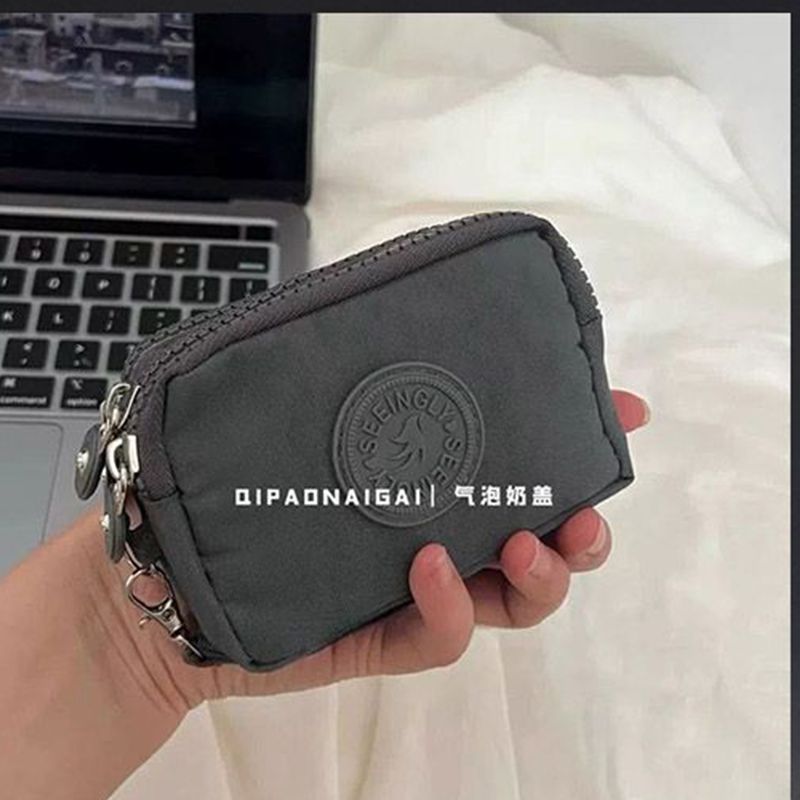 ¡El gigante! Tarot mud púrpura bolsa de cambio de nylon mini auriculares de lápiz labial bolsa de tarjetas multicapa