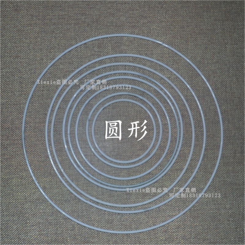 金物針金円形鉄リング角形鉄リング照明器具付属品ロープ編み電気スタンドシャンデリアカバー鉄棚