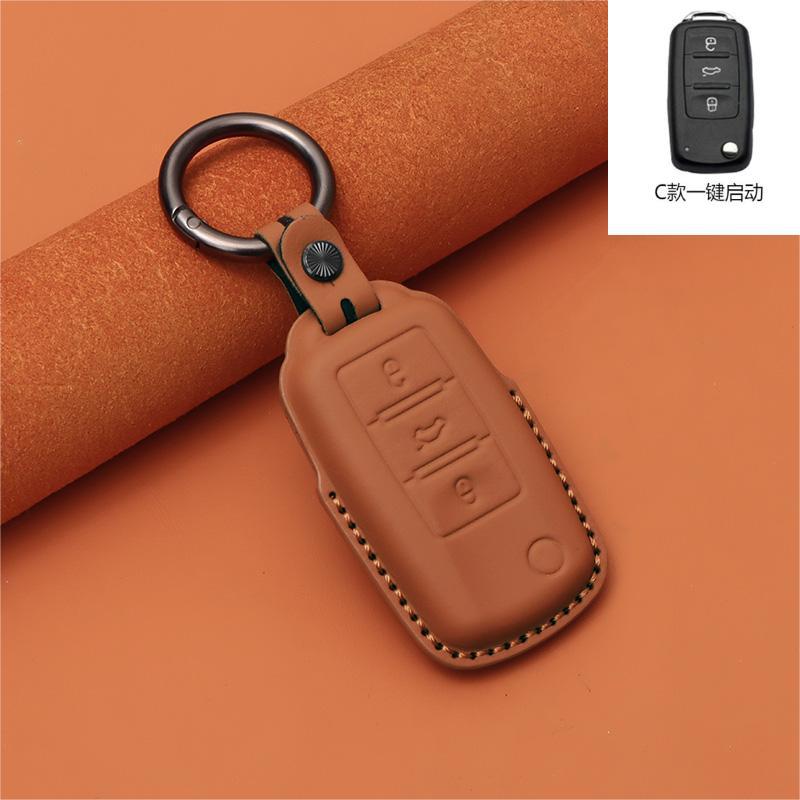 鍵カバーの頭の層の牛革の本革の速騰の宝はマイテンのゴルフの歌の道を探して車のパサートの朗逸を見ます。