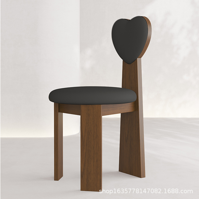Nórdico retro silla de comedor de madera sólida hotel de restaurante casero estilo medieval silla de respaldo silla de tela de algodón fábrica de fuente