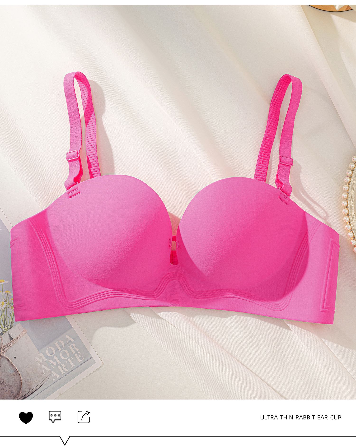 Venta directa de fábrica comercio electrónico transfronterizo Sudeste de Asia Vietnam Tailandia damas soporte superior simple sin costuras colección lateral sujetador