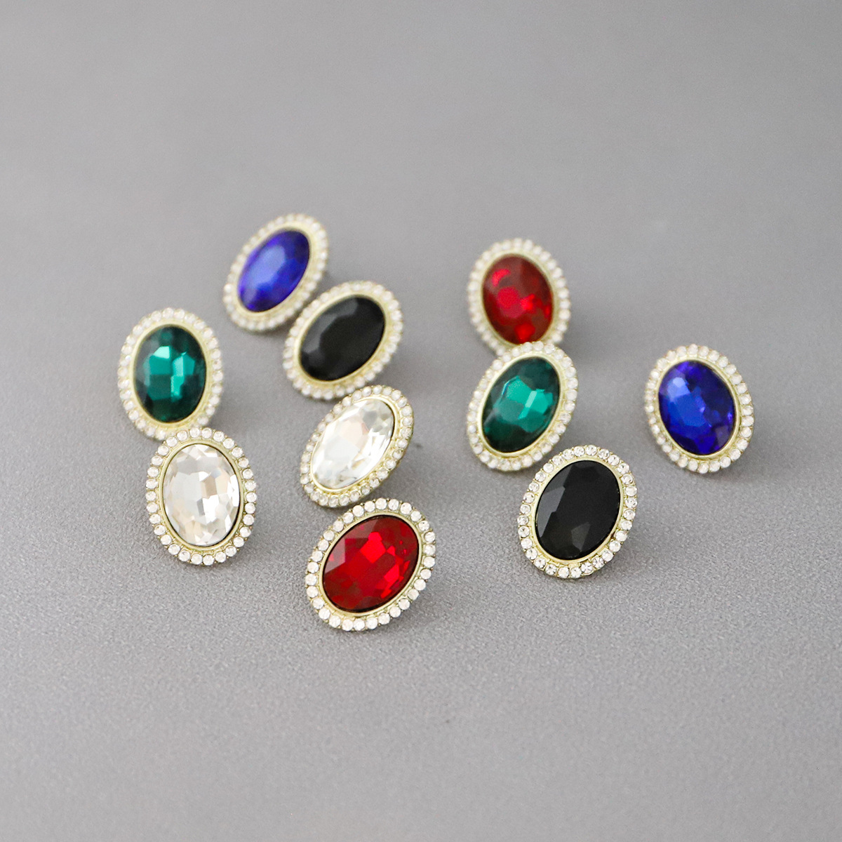 Fashionable geometric elegant retro earrings