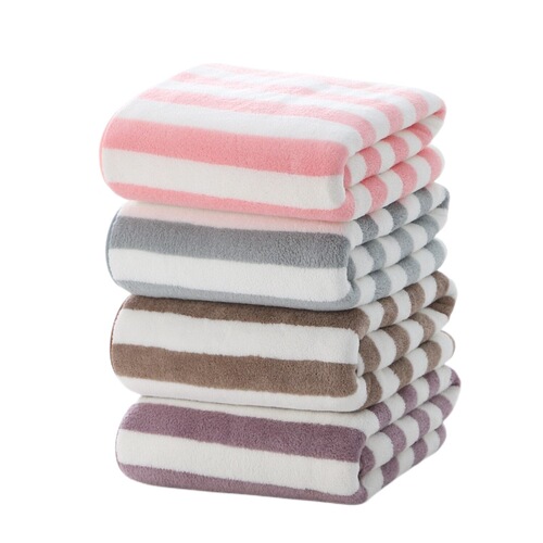 Coral velvet bath towel 70*140 thick adult bath towel absorbent quick drying beach towel gift bath towel wholesale