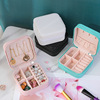 Handheld accessory, box for traveling, jewelry, organizer bag, earrings, necklace, small retro treasure chest, storage system, simple and elegant design