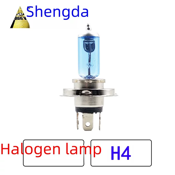 Cross-Border Spot H4 Halogen Lamp Car Halogen Lamp Halogen Lamp H4 Ultra White 12V55W 100W Headlight