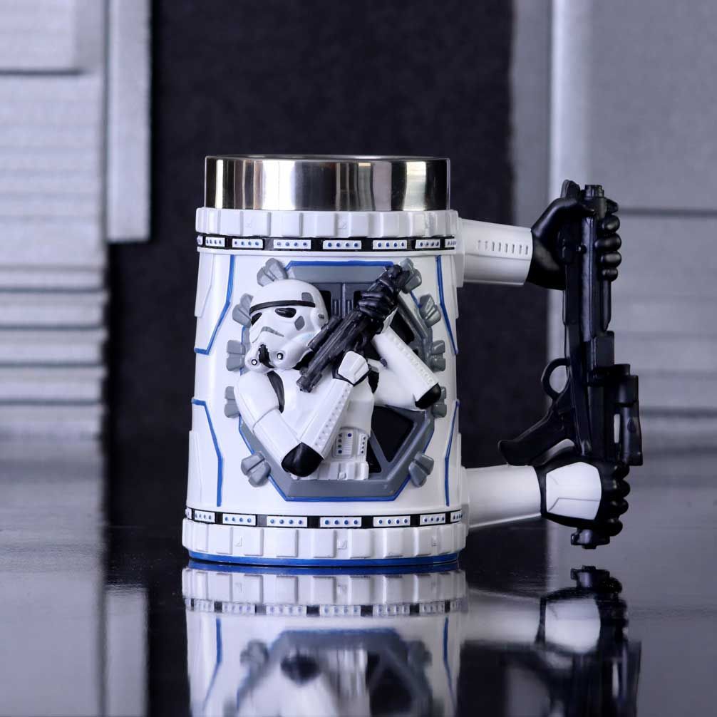 Comics Dark Knight Batman League of Legends taza Star Wars White Warrior blanco soldado taza vino