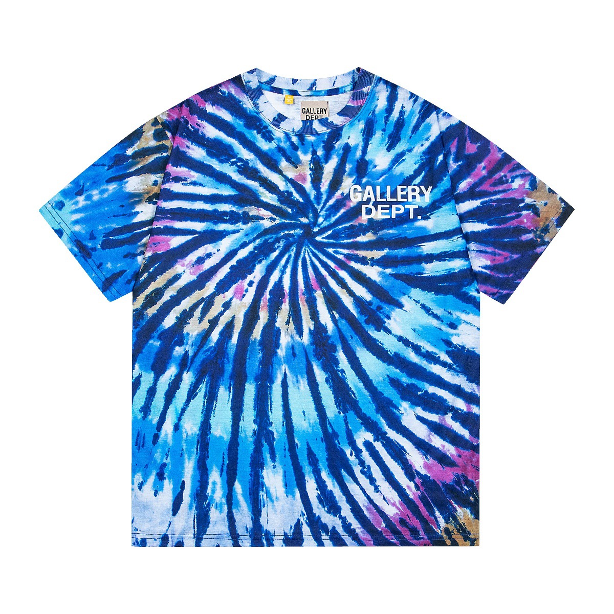 AmiriGALLERY DEPT nueva impresión de tie-tie Meish High Street hombre y mujer casual cuello redondo camiseta de manga corta