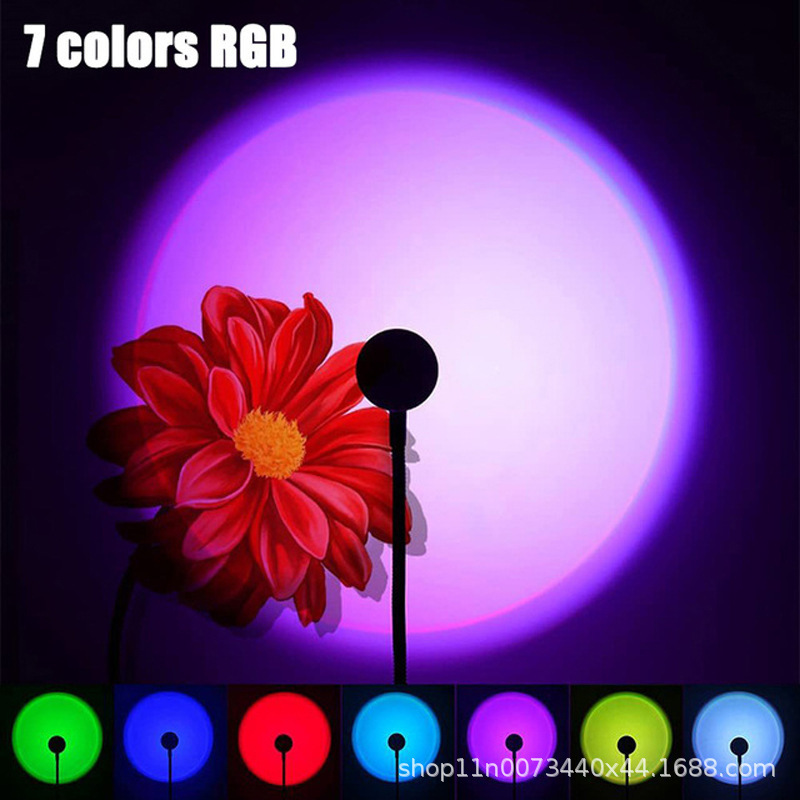 Sunset Atmosphere Lamp Internet Celebrity Photo Sunset Lamp Live Broadcast Background Fill Light Bedroom Projection Colorful USB Atmosphere Lamp Sunset Atmosphere Lamp Internet Celebrity Photo Sunset Lamp Live Broadcast Background Fill Light Bedroom Projection Colorful USB Atmosphere Lamp