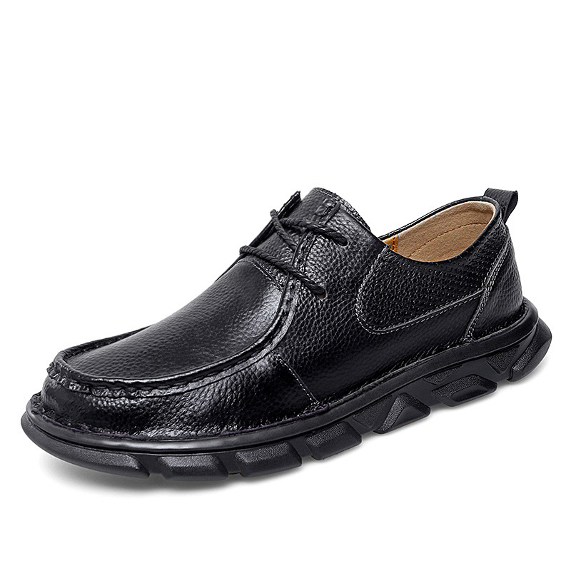 Suit all-season for leisure, fashionable shoes with shoelaces, plus size, 38, large size  (38-47) 5