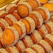 老式芝麻南瓜饼早餐饼现做传统芝麻饼童年小吃零食批发厂一件批发