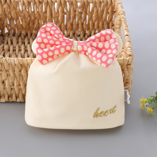 Cartoon princess baby hat newborn double-layer confinement hat 0-3 months baby head protective cap children's air-conditioning cap