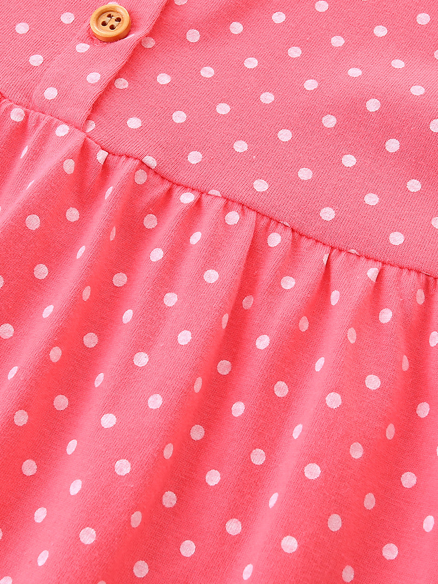 Vestido infantil de estilo europeo y americano otoño nuevo vestido de princesa de punto de onda de algodón de punto vestido de ropa infantil de cuello redondo