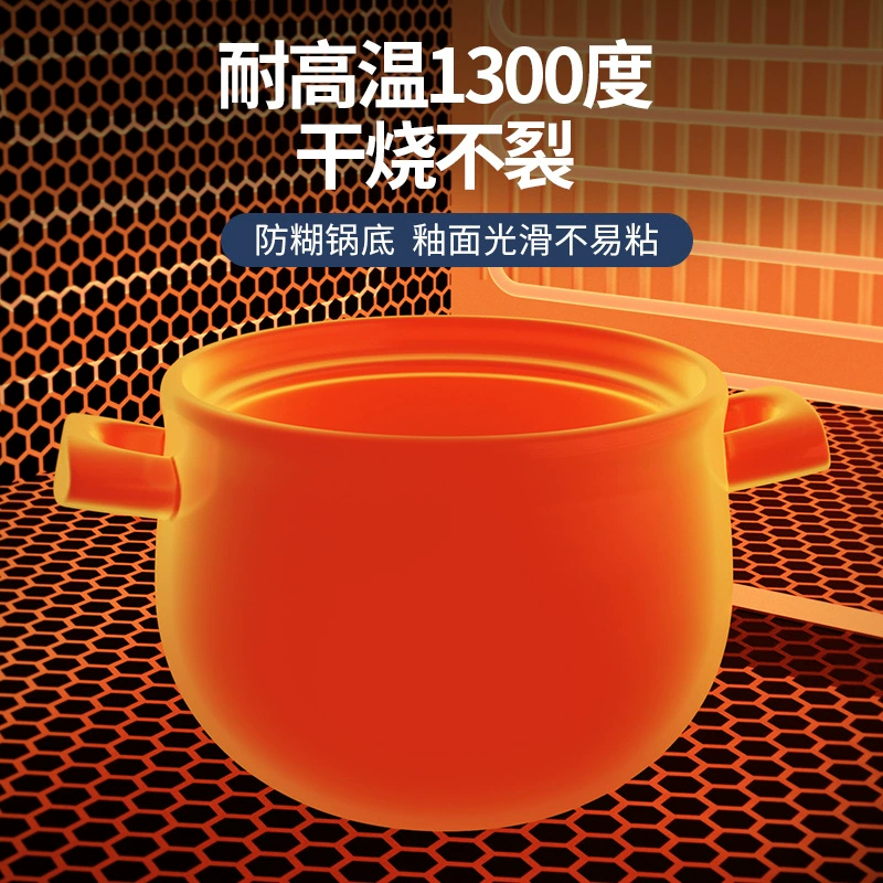 Керамическая кастрюля, жаростойкая глиняная посуда 1300°C, японский стиль 500мл–4.6л