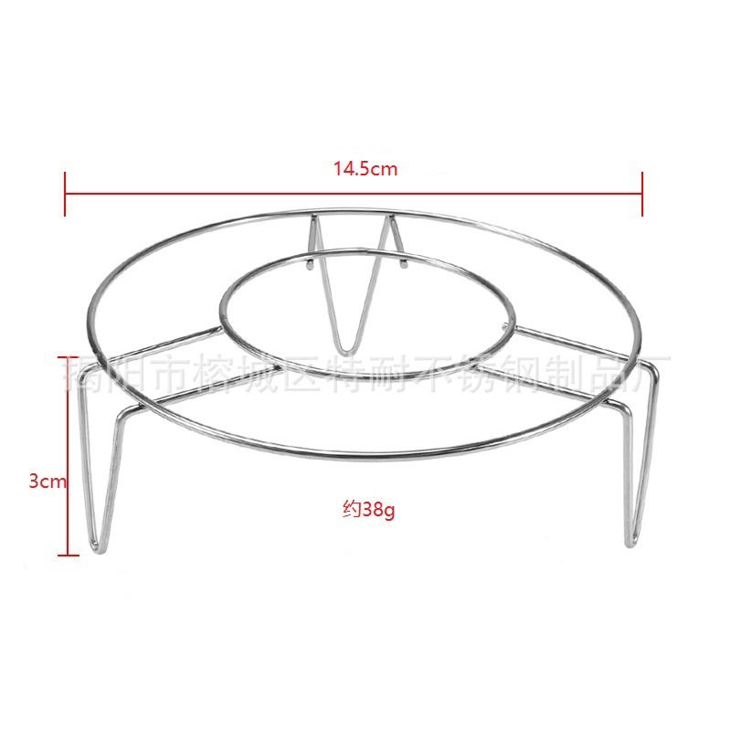 Rejilla de vapor universal engrosada de acero inoxidable para cocinar verduras al vapor, rejilla de vapor para ollas arroceras de patas altas y ollas a presión, rejilla de vapor del fabricante.