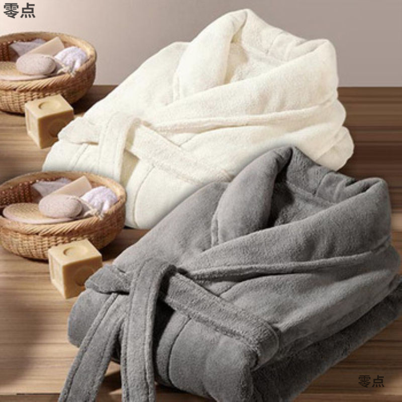 가을 겨울 뜨거운 새로운 두꺼운 플란넬 잠옷 산호 벨벳 따뜻한 잠옷 커플 대형 남성과 여성 홈