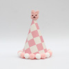 Free shipping cake decorative cartoon animal hair ball hats birthday hat party Patty party hat