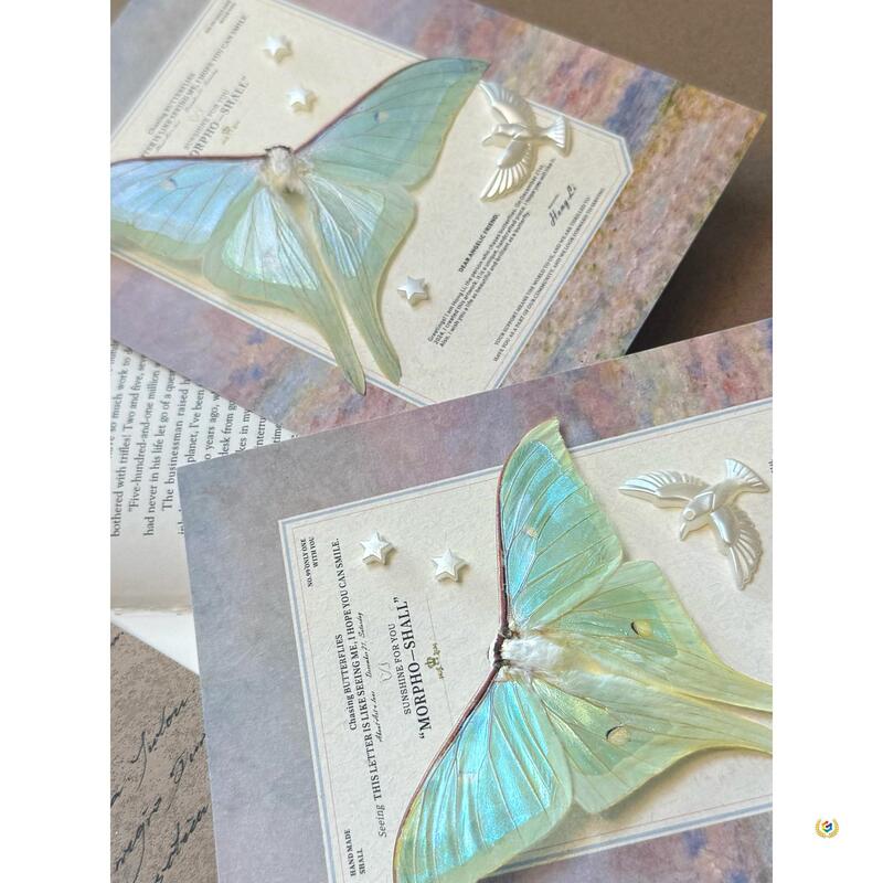 French-Style Moon Moth Rainbow Butterfly Specimen Frame Nordic Decorative 3D Ornament Gift for 520-Day Gift for Girls French-Style Moon Moth Rainbow Butterfly Specimen Frame Nordic Decorative 3D Ornament Gift for 520-Day Gift for Girls
