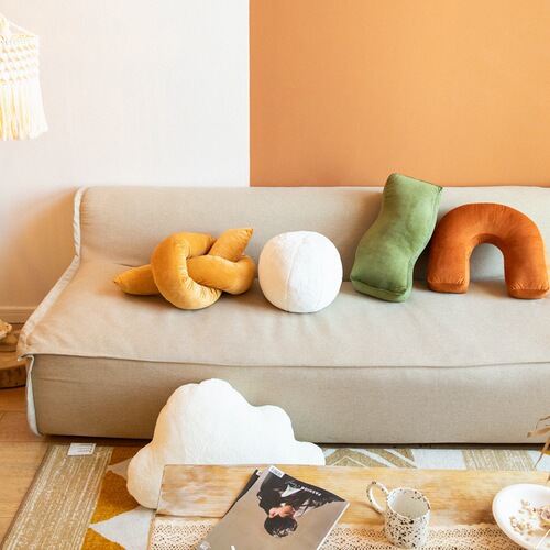 Internet celebrity special-shaped pillow ins style sofa cushion cute bedside velvet living room bay window pillow bed backrest