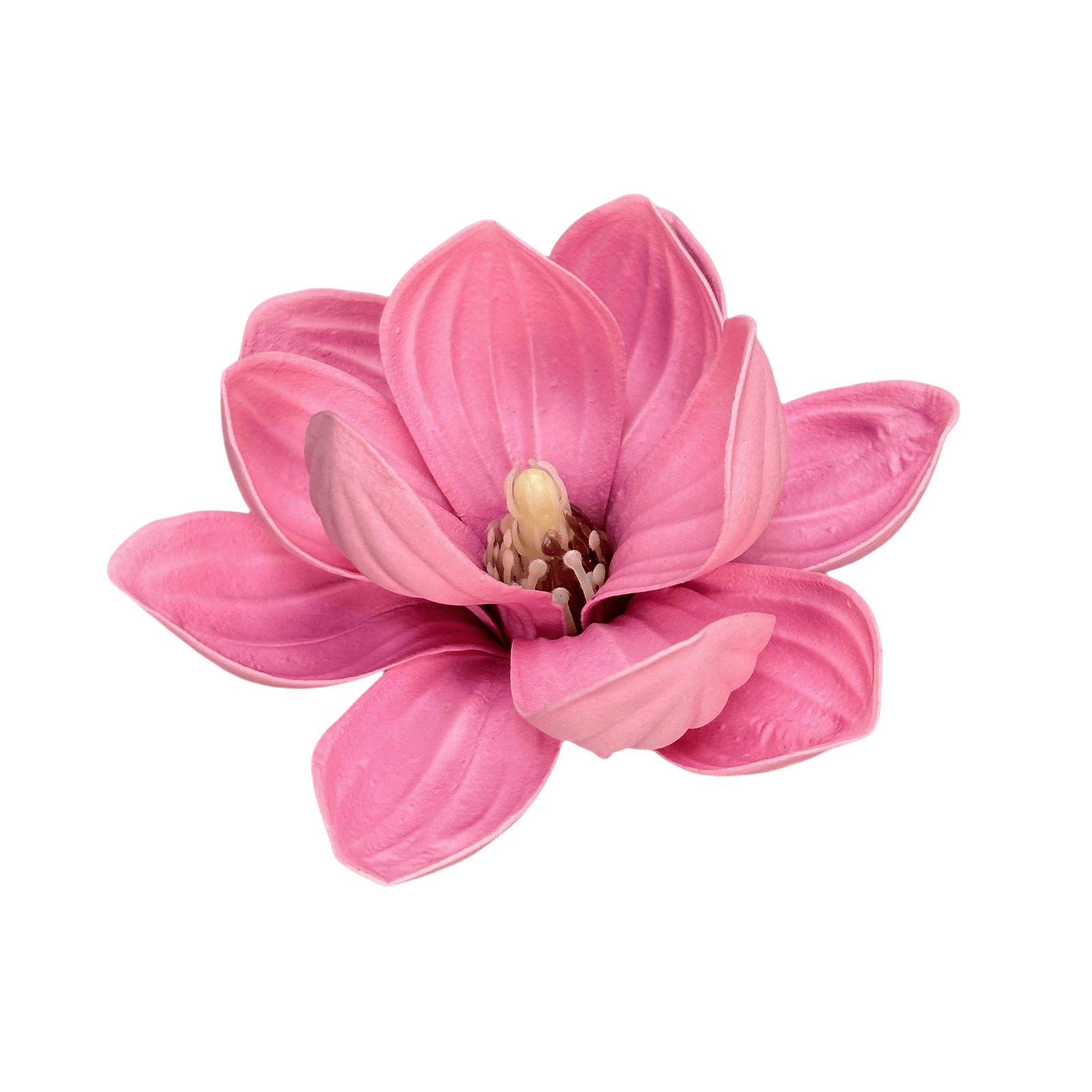 Flor de simulación transfronteriza EVA cabeza de magnolia 13cm tacto tocado kapok decoración decoración decoración flor falsa al por mayor