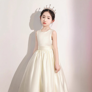 Princess dress girls' cross-border dress piano playing violin performance costume children host catwalk dress
