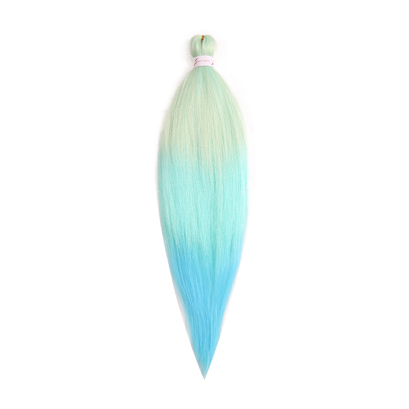 EZ Trenza PVC ignífugo a baja temperatura fibra multicolor flojo gran ganchillo de trenza fábrica de cabello recto un cabello