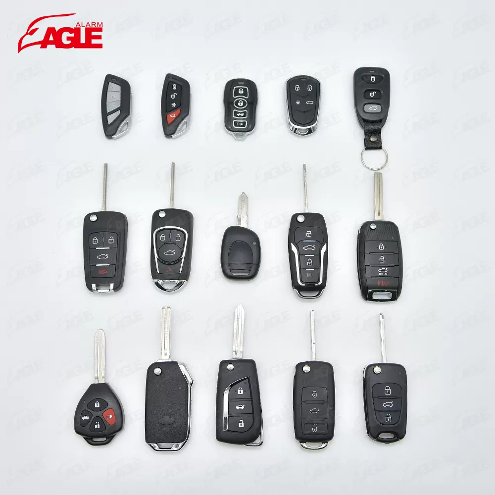 南美热销通用315/370/433Mhz单向防盗汽车报警器遥控器