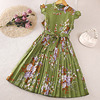 Summer dress, children's retro skirt, small princess costume, Korean style, children's clothing, wholesale
