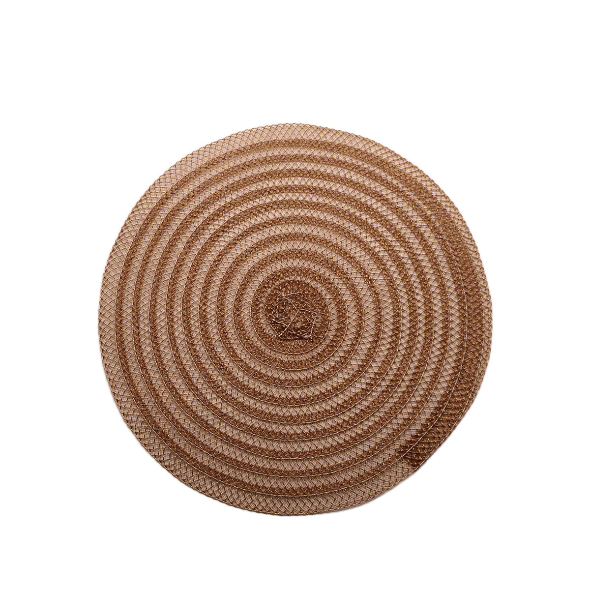 De estilo japonés ronda tejida mantel respetuoso del medio ambiente PE mesa estera de PVC mantel lavable antideslizante mesa decorativa estera montaña