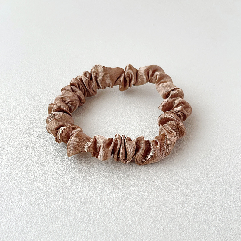 Donas para Cabello de Satén Estilo Retro de Tela Alta Elasticidad para Cola de Caballo