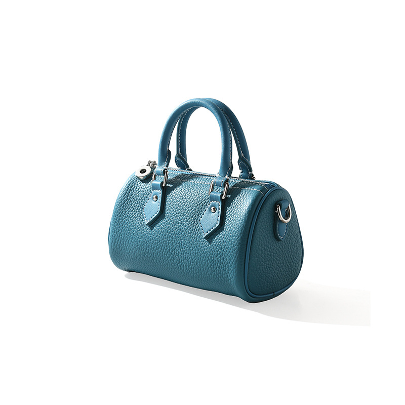 New Fashion Trendy Genuine Leather Women's Bag Casual Simple Shoulder Crossbody Bag Commuter Handheld Boston Bag - Thumbnail 6