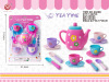 Realistic children's tea set, toy, afternoon tea, teapot, cup, family kitchen, early education