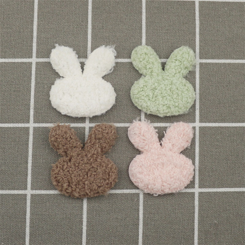 4.5cm 플란넬 토끼 머리 액세서리 헤어 액세서리 액세서리 액세서리 재료 토끼 diy 의류 장난감 장식 액세서리