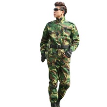 厂家批发正品33布迷彩服学生军训服作训服林地迷彩服户外劳保工