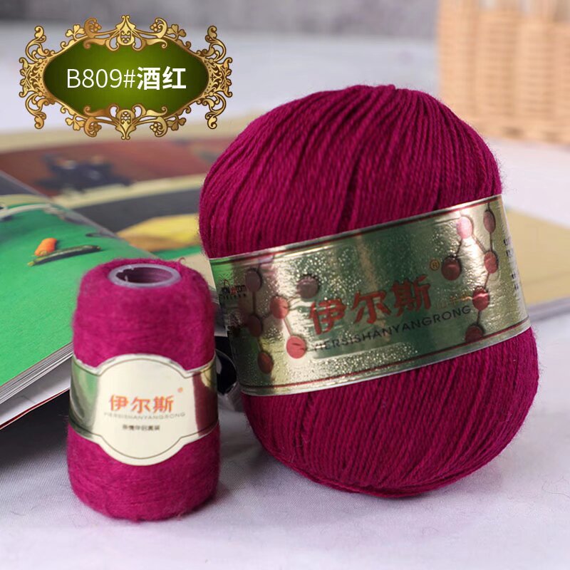 9g*100*3 가닥(3 가닥)*≤10tex*24s*809 와인 레드