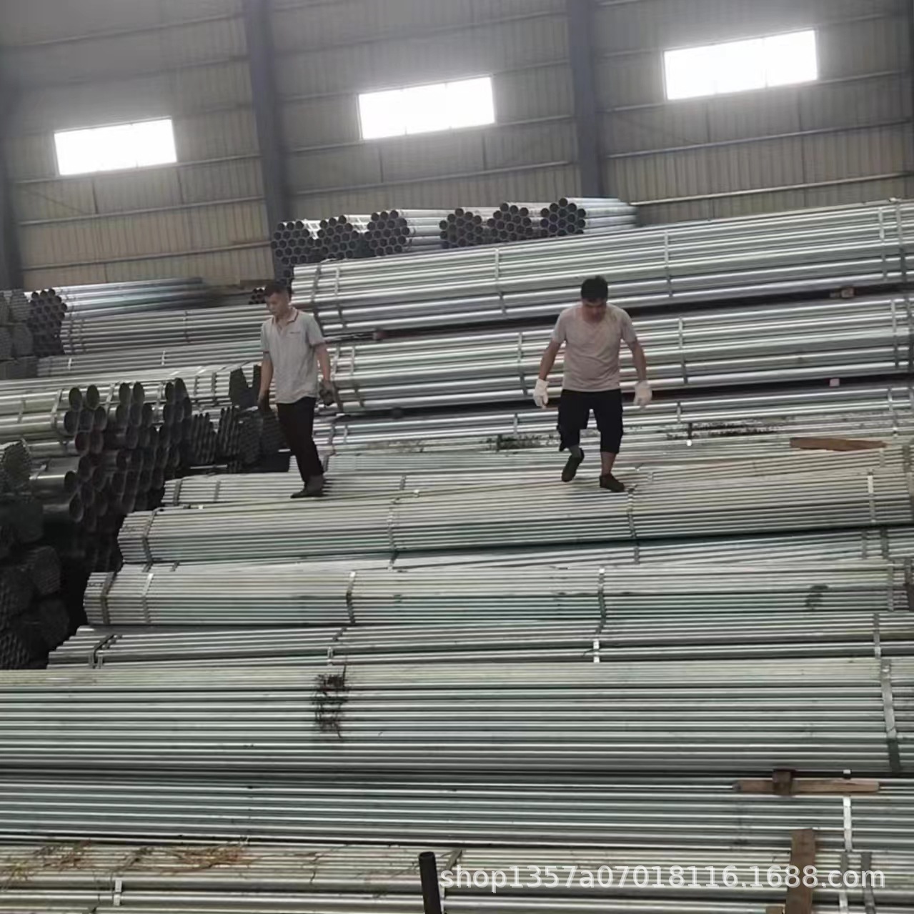 云南大口径镀锌钢管 昆明消防镀锌无缝管 安宁市大棚管鲁盛坤批发