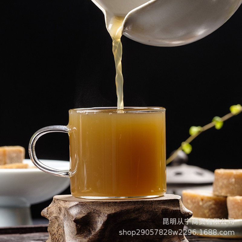 Yunnan Qiaojia Small Bowl Brown Sugar Pure Sugarcane Juice Individually Wrapped Jar 368g preparation