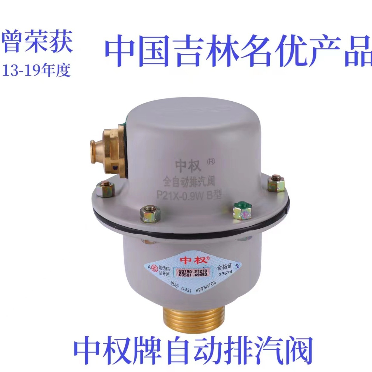 针式放气阀暖气排气阀4分6分1寸铸铁中权牌微型设计中权牌