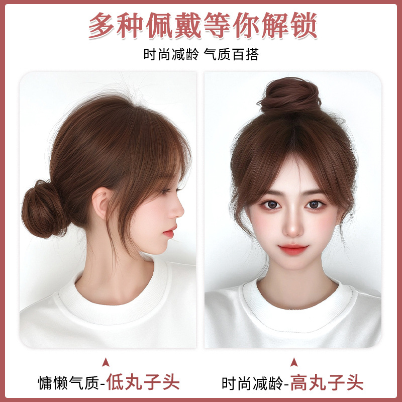 Cabello real bajo cabeza pelucón pelucón disco pelucón antiguo pelucón bolsas de brotes de flores todo el artefacto pelucón humano real