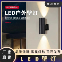 led双头壁灯高亮洗墙灯户外防水栈道广场公园过道别墅步道led射灯