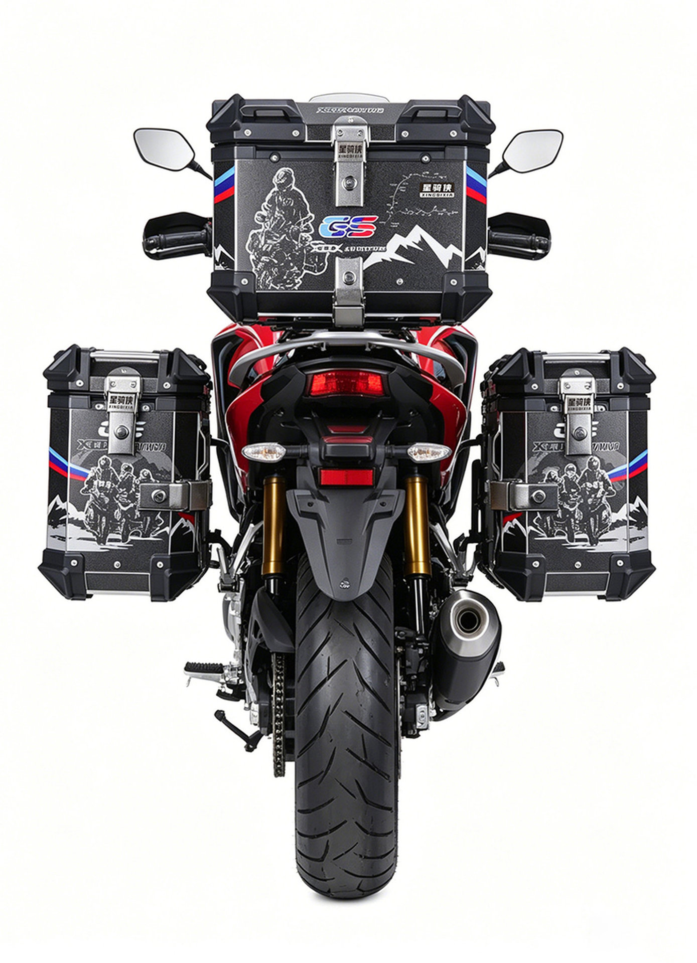 Suitable for Star Rider Nx500 Motorcycle Three-Box Set Cb500X Aluminum Alloy Side Box Tail Box Side Case Trunk Box