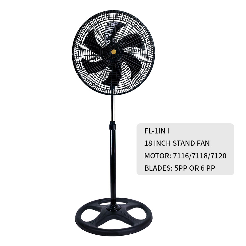 Manufacturer Wholesale 18inch Export Floor Fans for Home Use, Vertical Oscillating Electric Fans, Popular Industrial Models for South America and Africa Foreign Trade