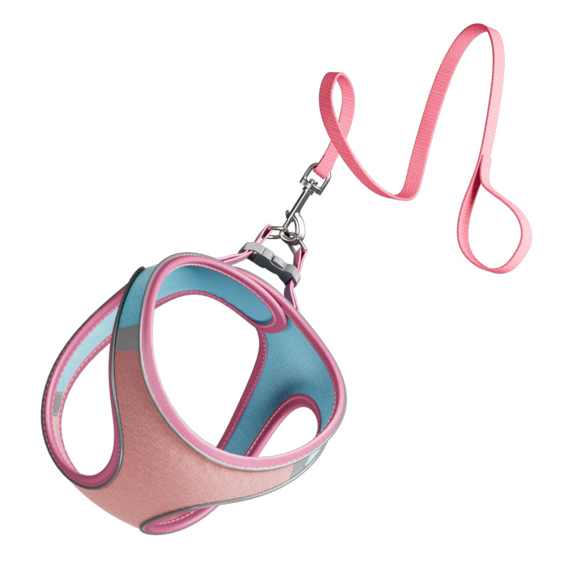 Correa de perro transfronteriza chaleco correa de pecho para mascotas anti-rotura reflexivo perro caminando cuerda gato suministros al por mayor