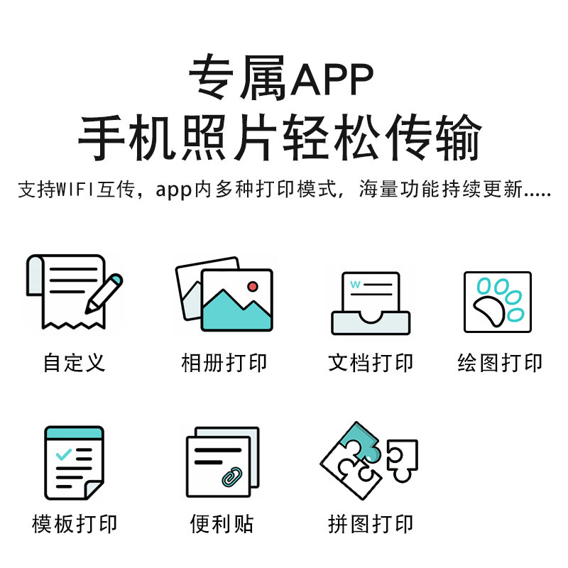 Cámara de impresión instantánea térmica Polaroid para niños, cámara digital, video, conexión WiFi para imprimir fotos de teléfonos móviles