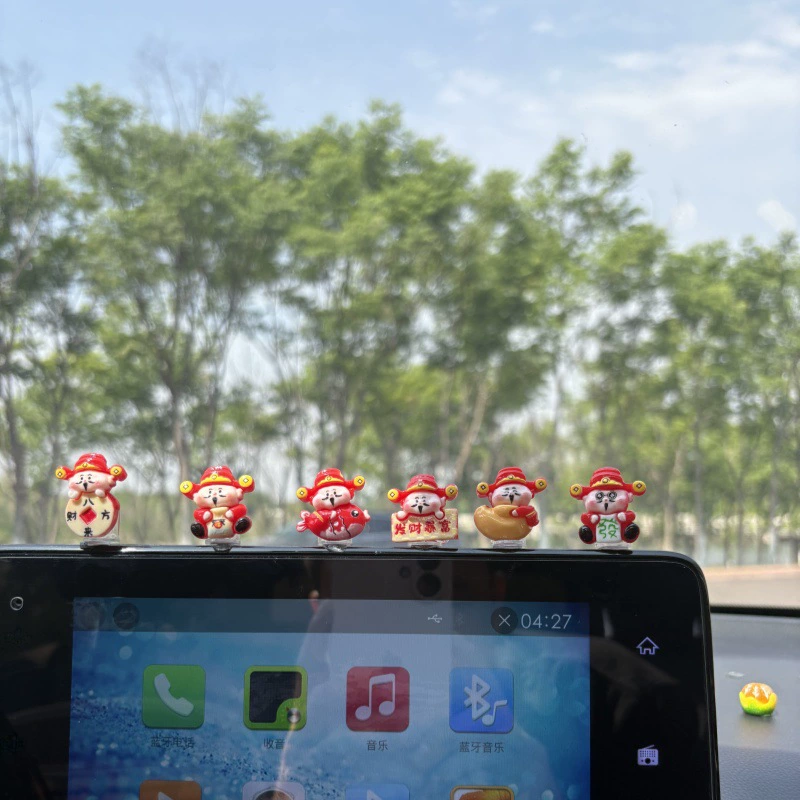 Новый год и весенний фестиваль Бога богатства, аксессуары из смолы, автомобильные украшения, чехол для мобильного телефона «сделай сам», брелок для ключей, холодильник, товары для салона автомобиля