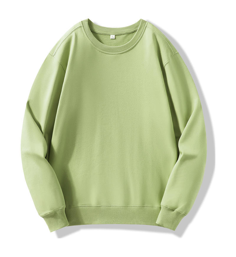 Camiseta de cuello redondo de algodón personalizada impresión LOGO manga larga pesada oversize suelta impresión de camisa cultural de tendencia nacional