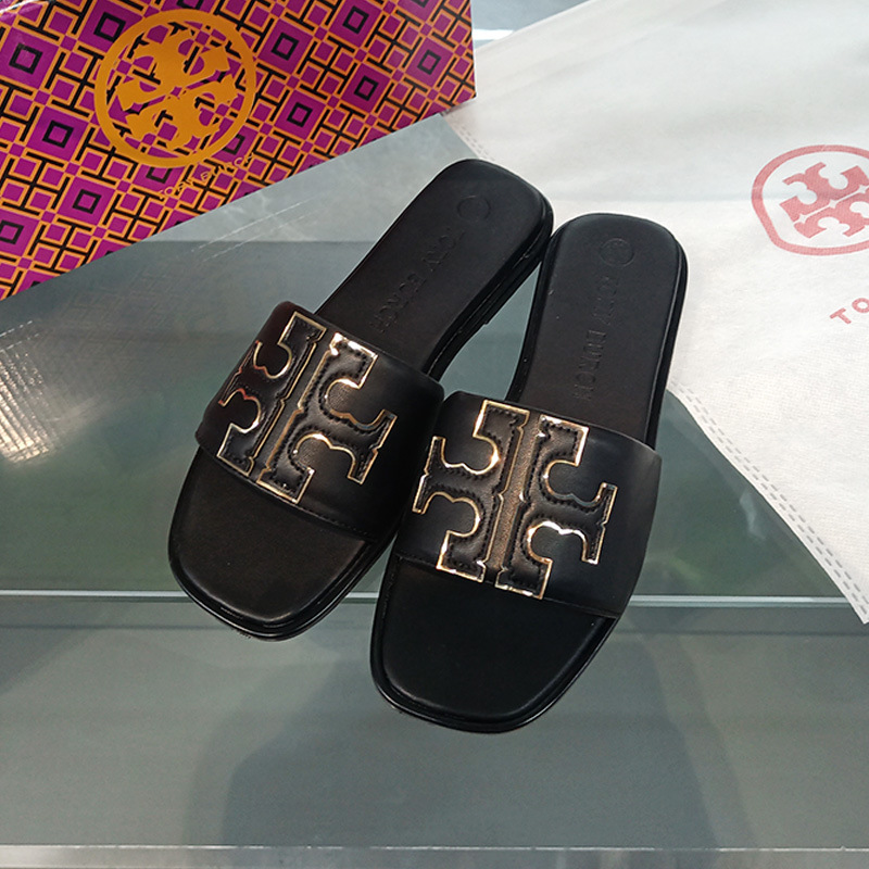 Comercio exterior TB casa 2026 diamante flip flops para mujeres de tamaño grande con un fondo plano doble T zapatillas frías fábrica al por mayor sandalias image 17