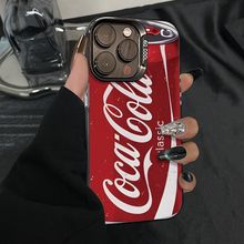 ins风可乐苹果16promax手机壳iPhone15防摔14高级13彩银12潮牌11