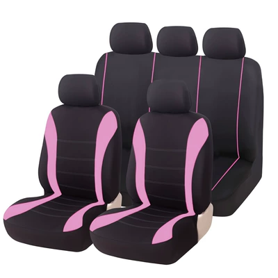 Universal seat cover — Five Seats, Simple and Durable, Wear-Resistant - pink-2-piece-set-front-single-seat