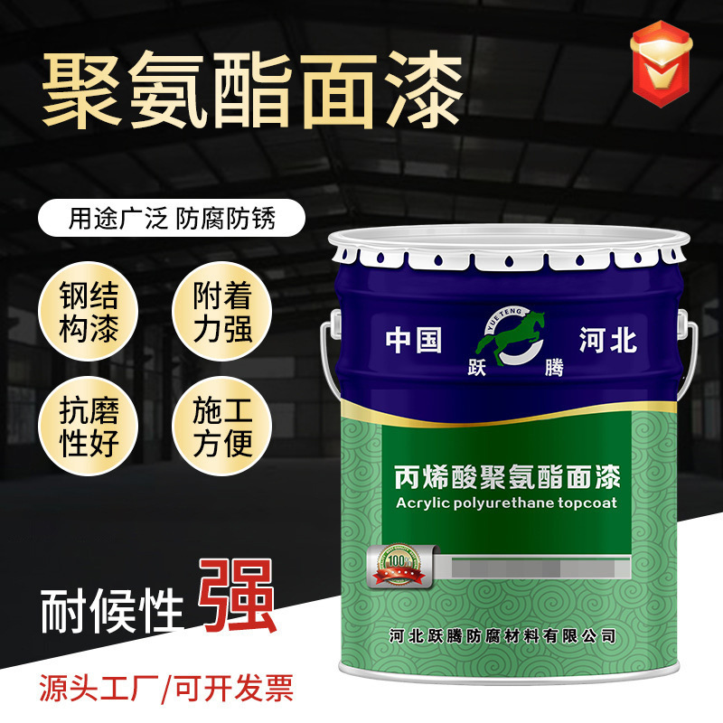 聚氨酯面漆金属钢结构管道储罐 桥梁工程耐水防腐聚氨酯油漆涂料