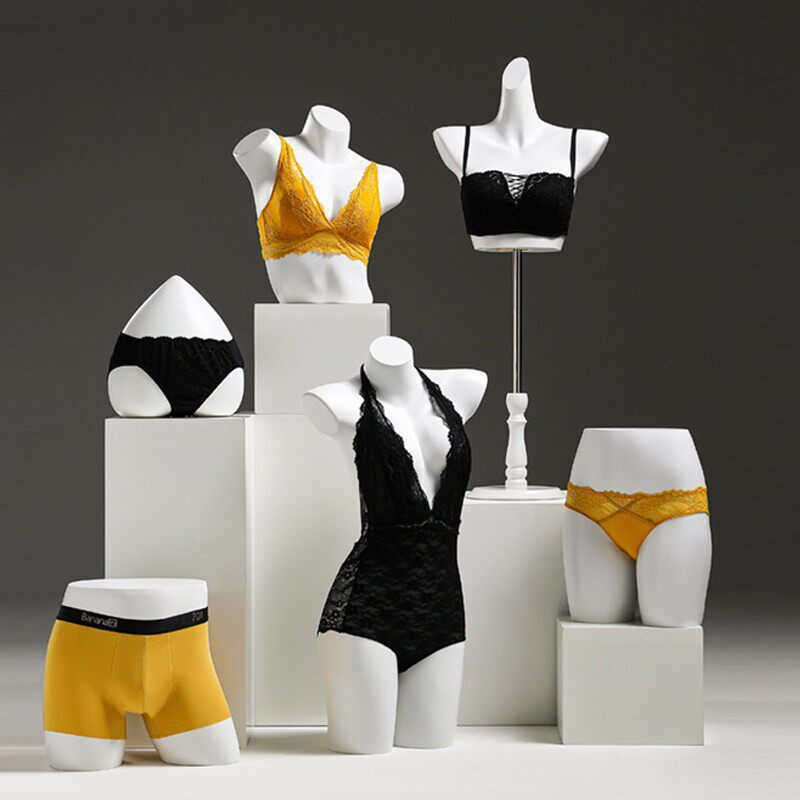 Lingerie Model Props, Female Half-Body Push-Up Bra, Clothing Store Window Display Mannequin, Male Underwear Model Wholesale Display Stand Lingerie Model Props, Female Half-Body Push-Up Bra, Clothing Store Window Display Mannequin, Male Underwear Model Wholesale Display Stand